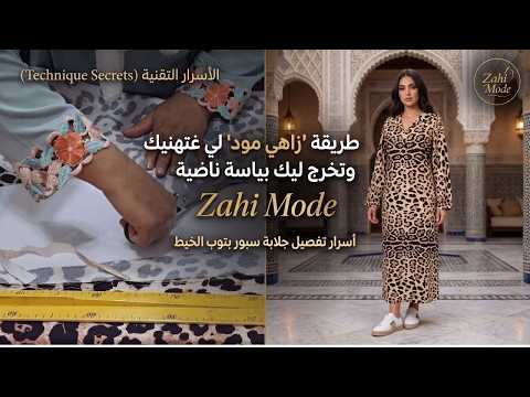 كيفاش تفصلي جلابة سبور عصرية بثوب ديال الخيط بطريقة احترافية